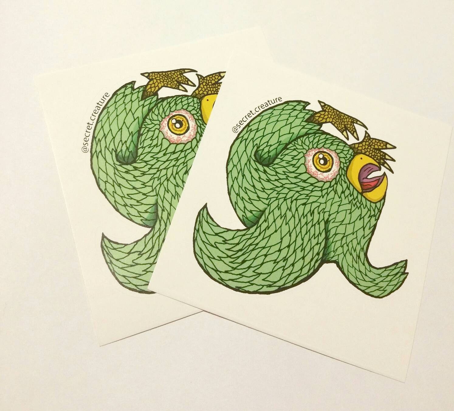 Trippy Bird Sticker: Trippy Bird Sticker