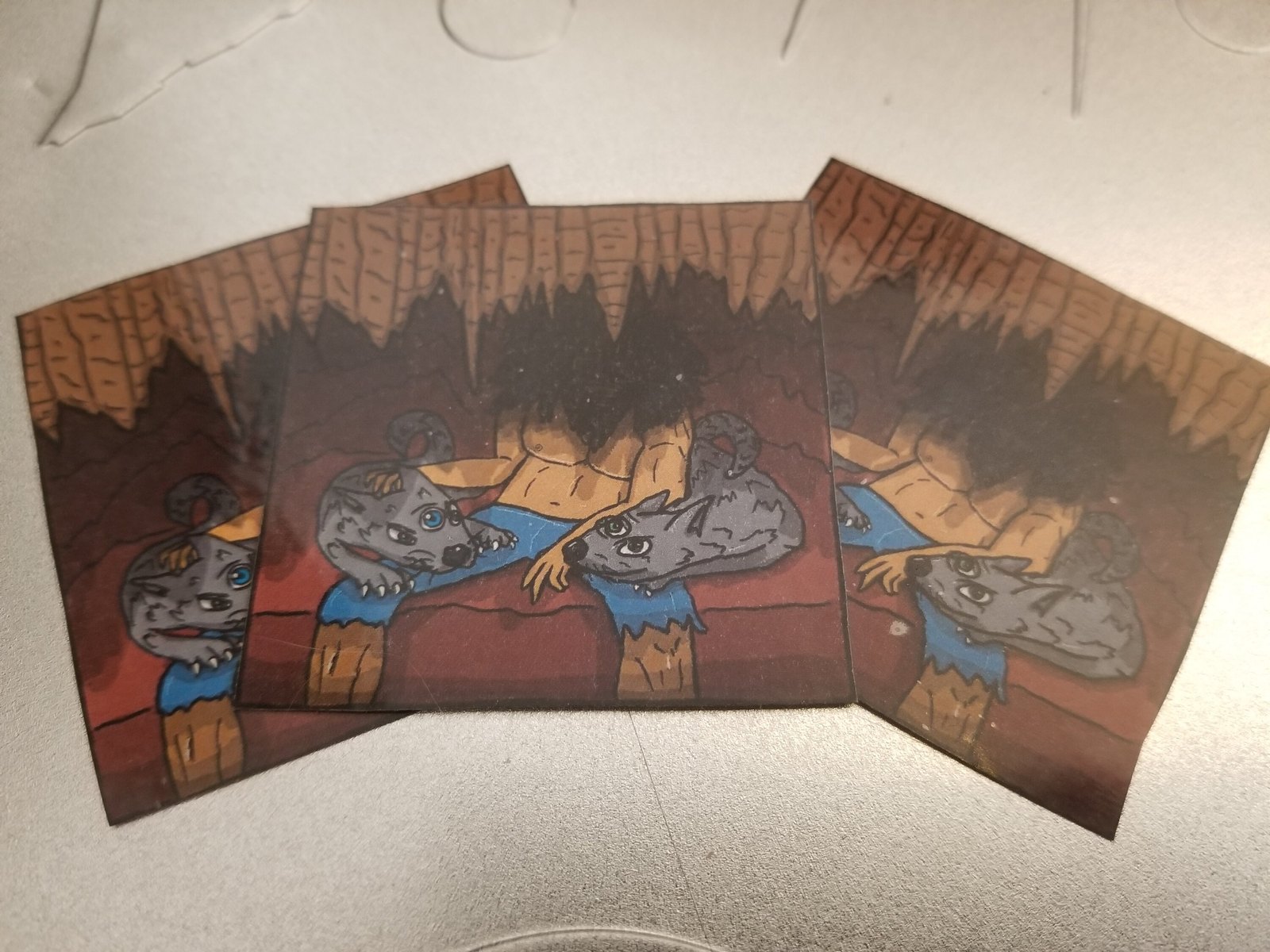 The Shaman's Cave, handmade sticker