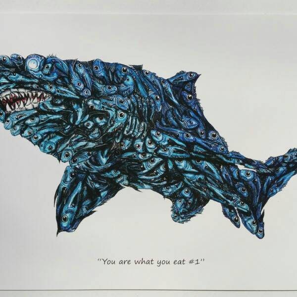 You Are What You Eat #1, handmade art print