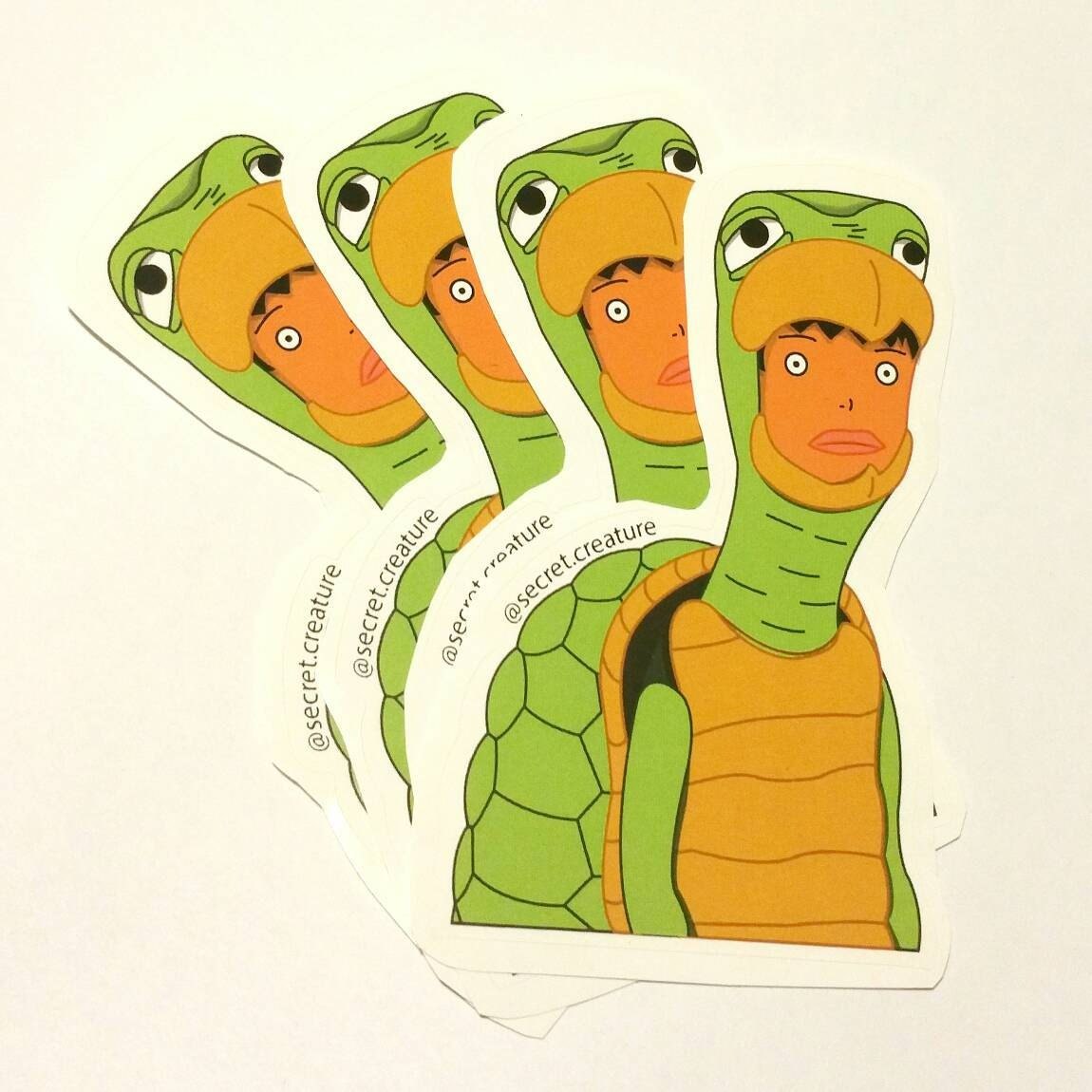 Turtle Costume Guy Sticker: Turtle Costume Guy Sticker