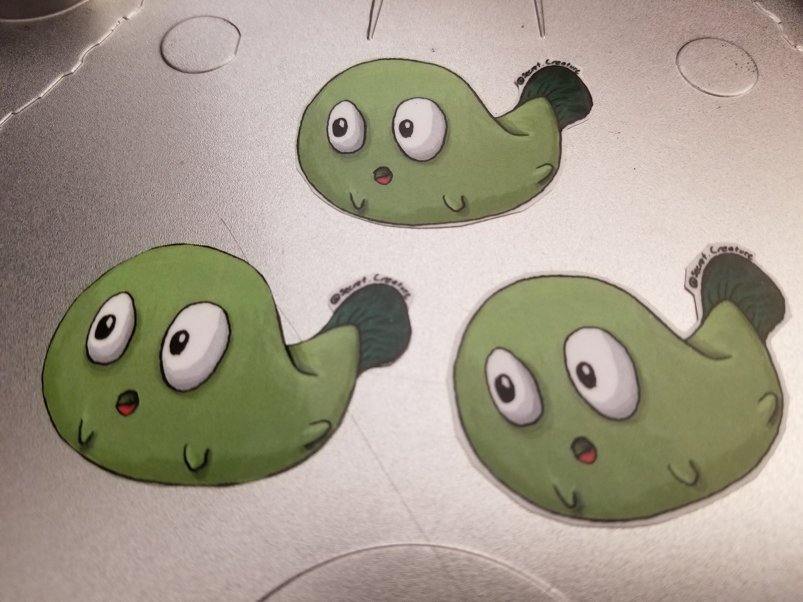 Tadpole Sticker, handmade sticker