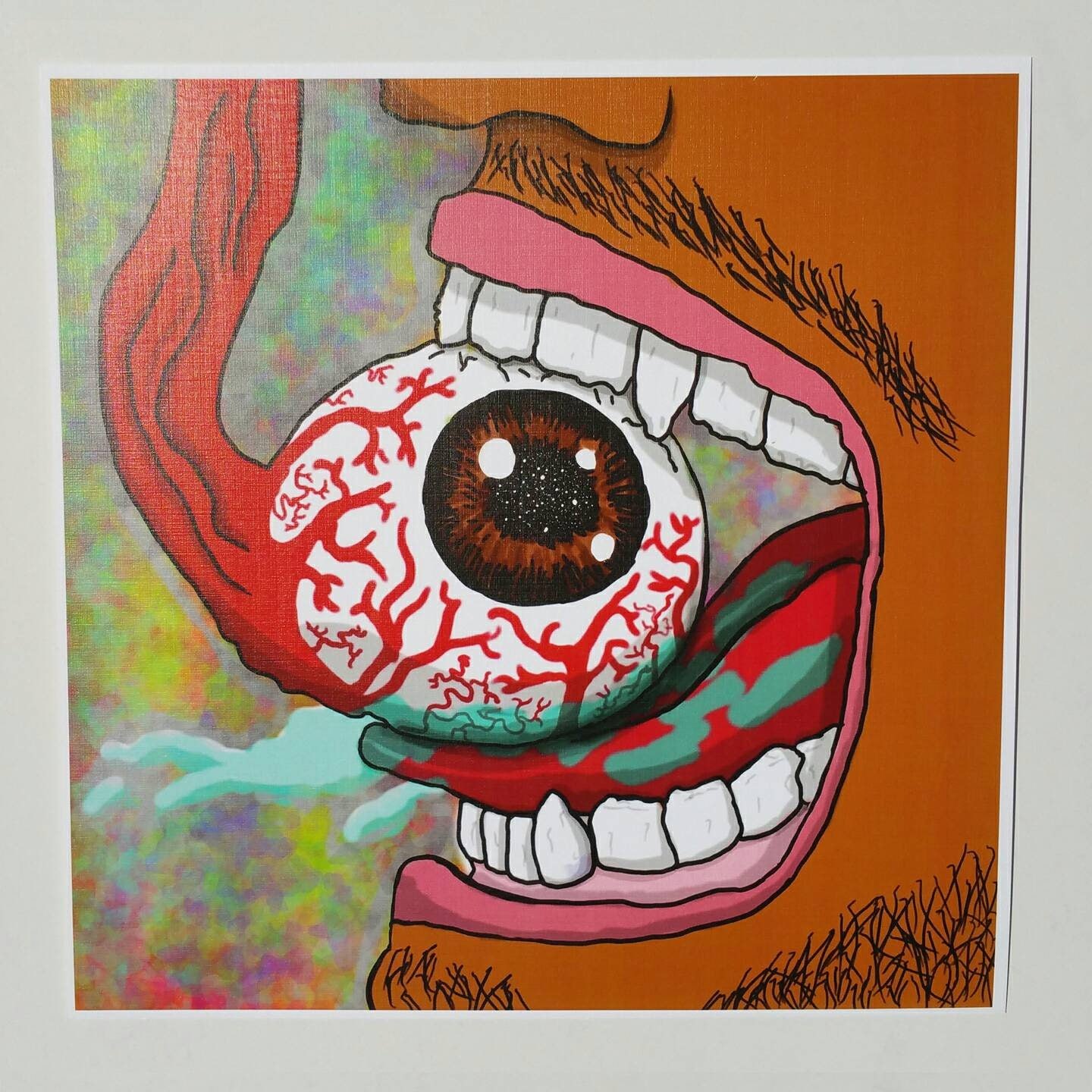 Hungry Artist, handmade art print