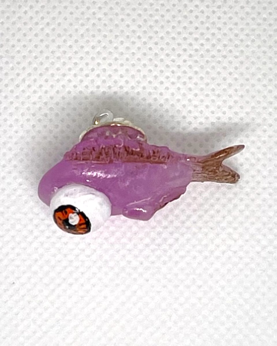 Tiny Monster Pins: Purple fish