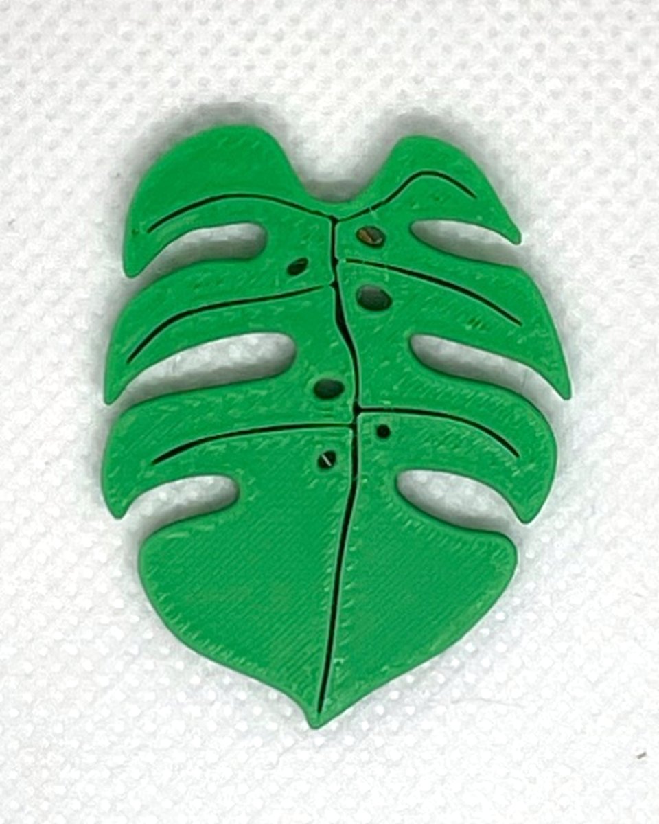 Green Leaf Pins: Monstera C
