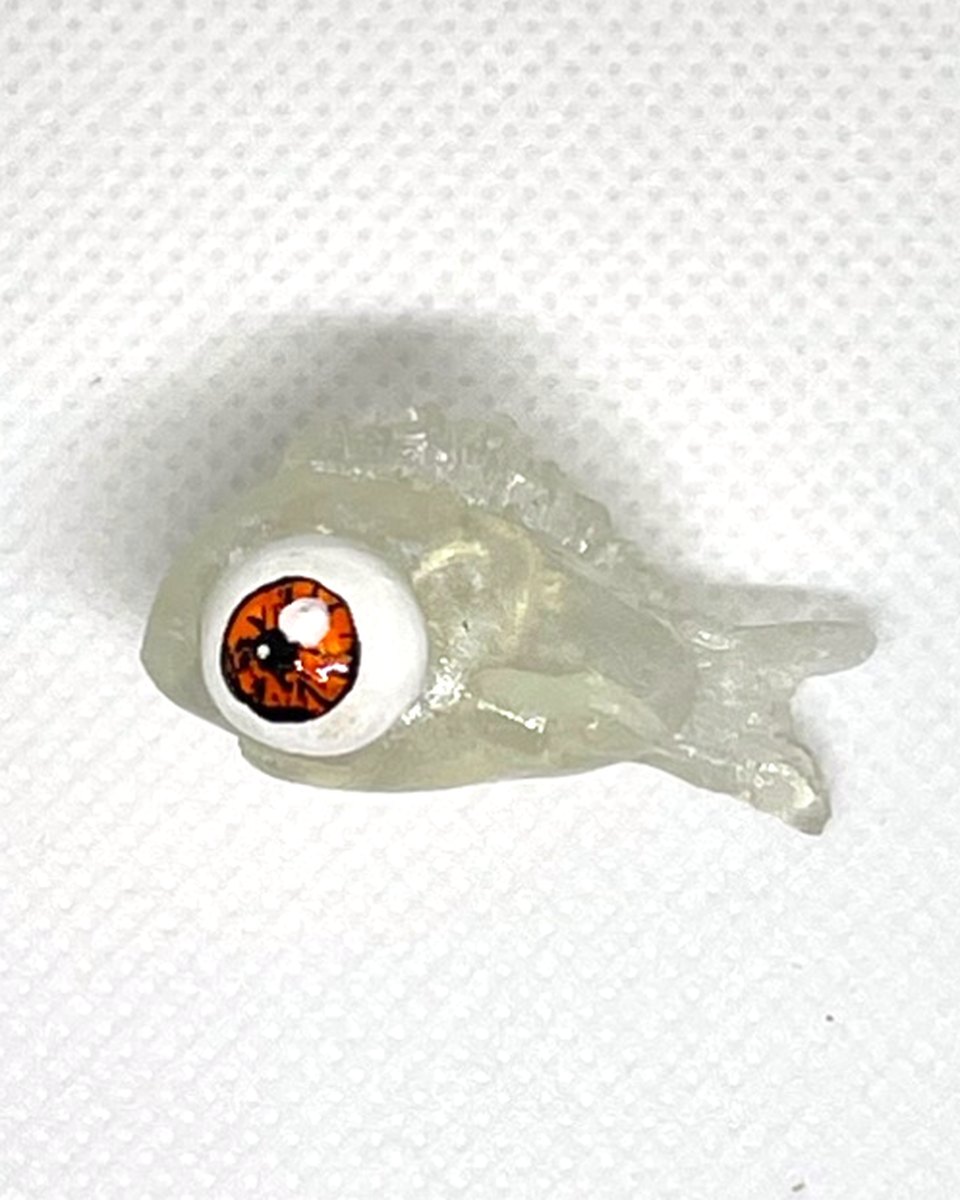 Tiny Monster Pins: Clear fish