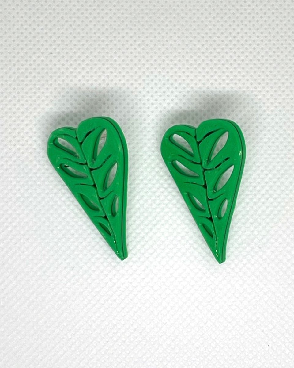 Arrowhead Leaf Earrings: Pair 7