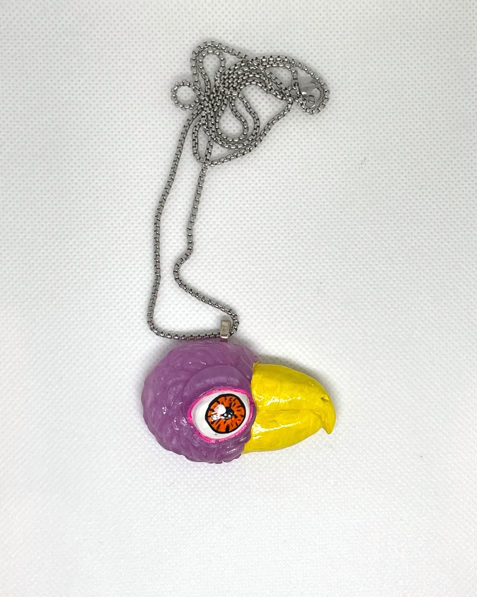 Creature Head Pendant, handmade pendant