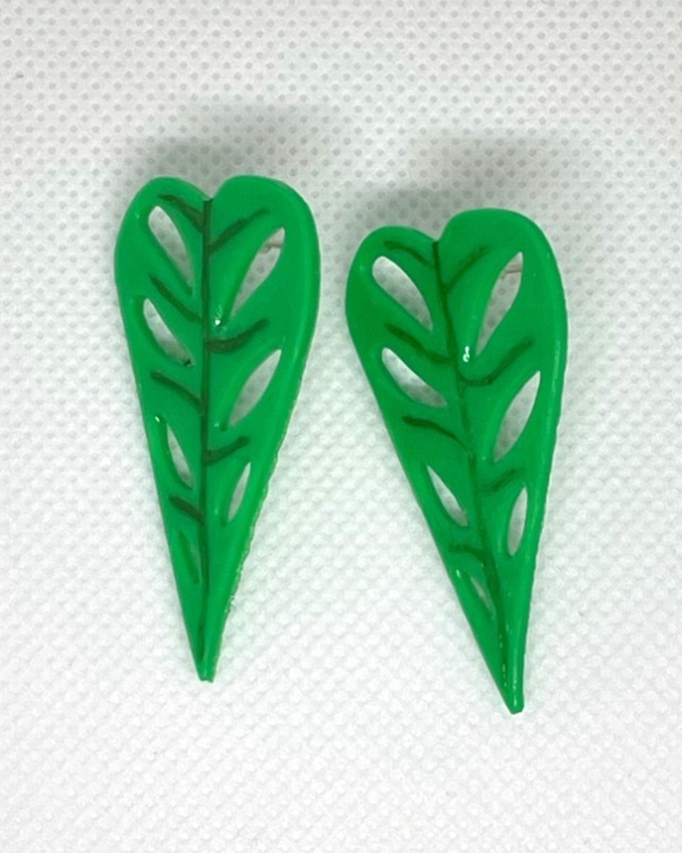 Arrowhead Leaf Earrings: Pair 4