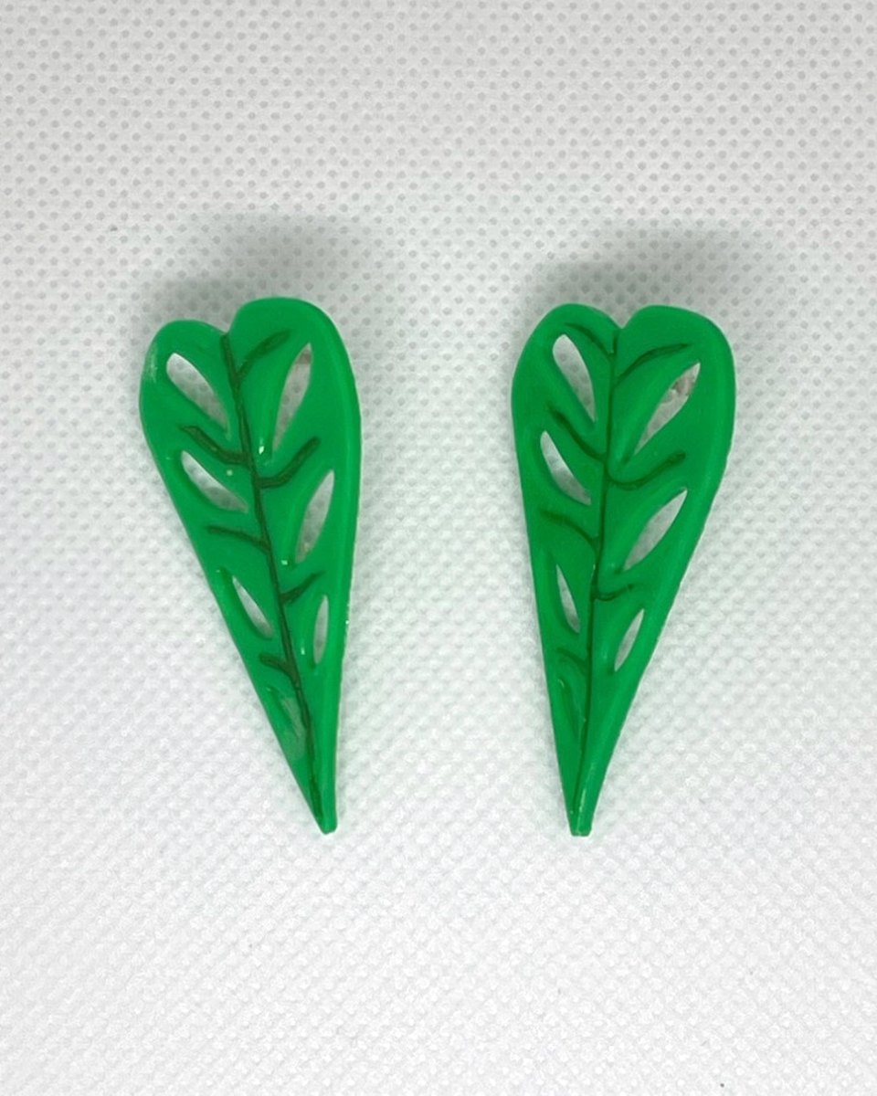 Arrowhead Leaf Earrings: Pair 3